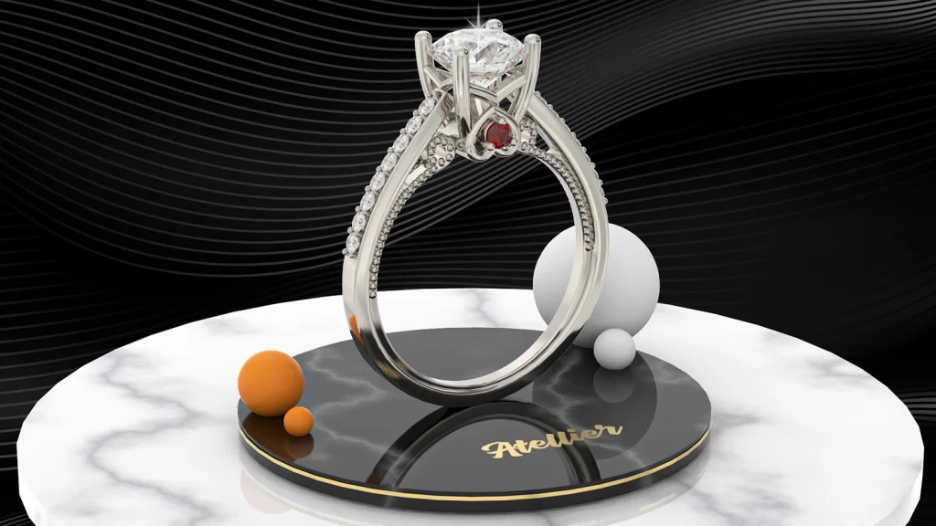 3D Rendered Ring Image
