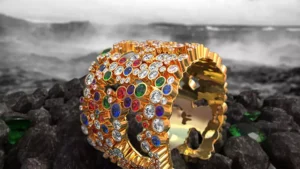 golden-3d-bangle-render-color stones
