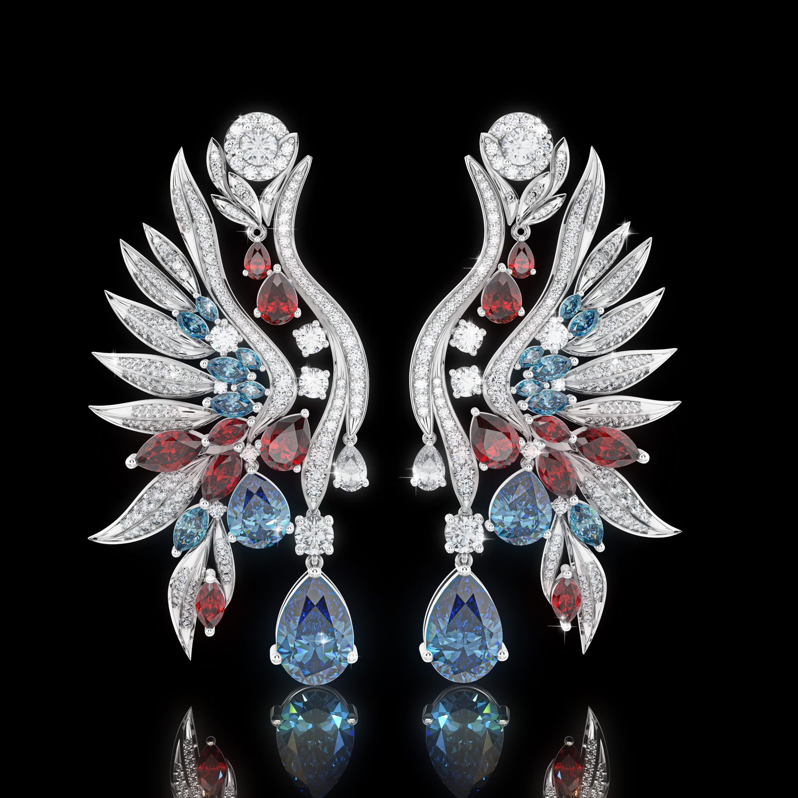 CGI color stone earring